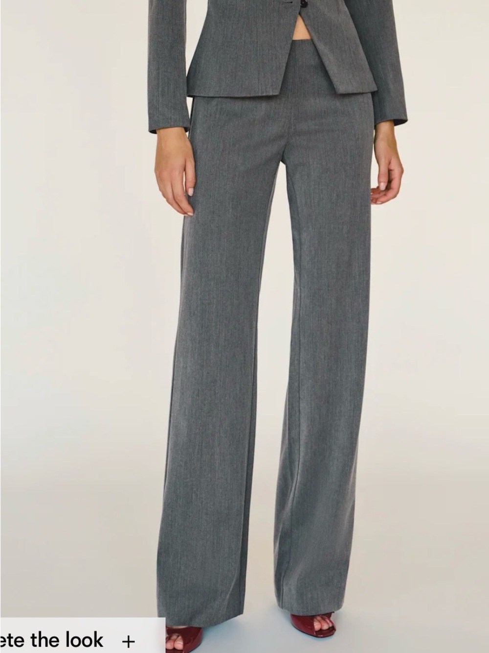 Reformation Vivienne Low Rise Pant Grey - Size 10